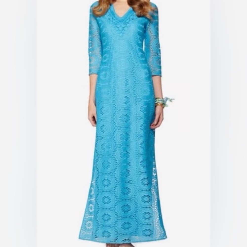 Lilly Pulitzer Sharrie Caftan Ariel Blue